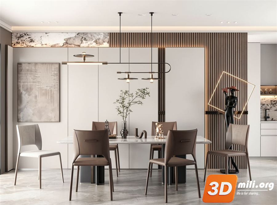 Dining Table Set Skp Files